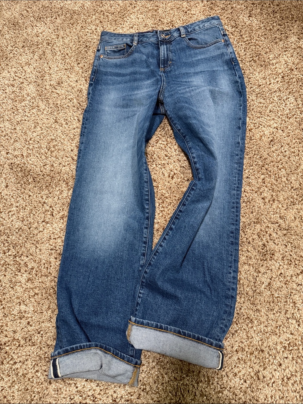 Zara Z1975 Relaxed Fit Mid-Rise Turn-Up Hem Jeans 4